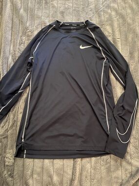 Nike Long Sleeve Dri-FIT Top with White Swoosh